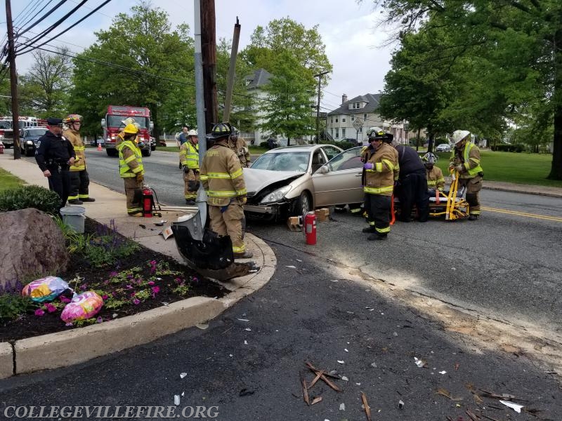 Vehicle rescue 400 block of E Main St., Collegeville.